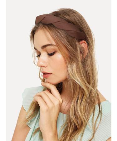 4 Pieces Braided Headband for Women Girls Wide Hairband Fashion Non Slip Hairhoop Weaving Shape Accessories Solid Colors Trendy Headbands - Buy Online on GoSupps.com