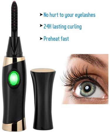 Electric Heated Eyelash Curler USB Portable Long Lasting Eye Lashes Curling Tool - Buy Online on GoSupps.com