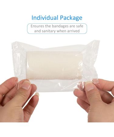 Buy Self-Adhesive Legal Bandage - 7.5cm x 4.5m 6 Rolls | Cohesive First Aid Wrap for Dogs & Sports - White - Buy Online on GoSupps.com