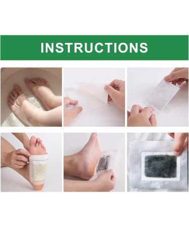 Detox Foot Patch Health Care All-Natural Bamboo Detox Foot Pads to Remove Body Toxins Free Socks for you(60 Packs 120 Pieces) - Buy Online on GoSupps.com