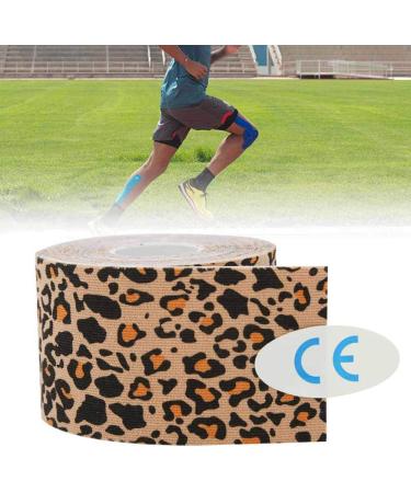 Sport Muscle Tape - Cotton Elastic Adhesive Tape for Basketball & Tennis - Leopard Print Stretch Bandage Wrap - Buy Online on GoSupps.com