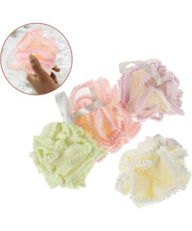 Healeved Shower Loofah 4pcs - Soft Bath Sponges & Exfoliating Scrubbers for a Refreshing Clean | International Shipping Available - Buy Online on GoSupps.com