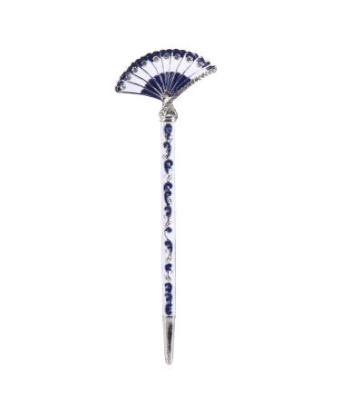 FRCOLOR Women Hair Stick Alloy Vintage Chinese Hair Chopsticks Fan Shape Hair Fork Hanfu Cosplay Hair Pin Wedding Headdress for Bride Ladies Women Girls