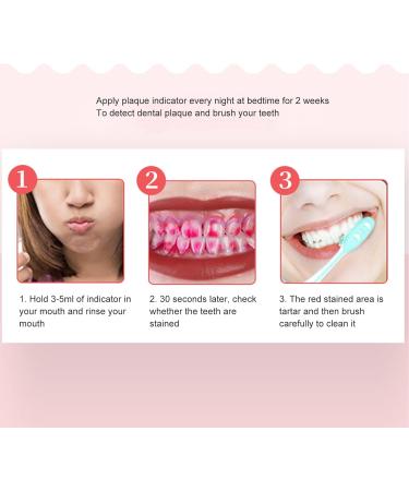 ZJchao Plaque Revealing Agent Effective Dental Plaque Staining & Tartar Examination 60ml Liquid Indicator with Measuring Cup - Buy Online on GoSupps.com