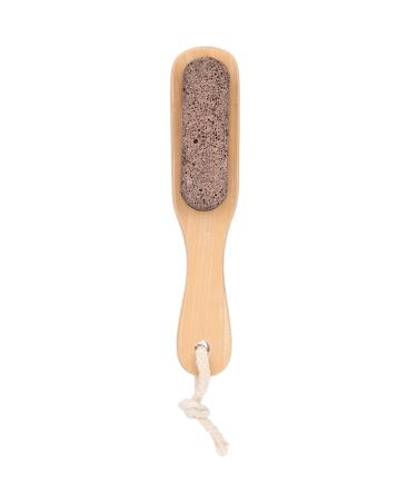 Wooden Foot Brush Pumice Stone Foot Callus Remover Double Sided Foot Scrubber