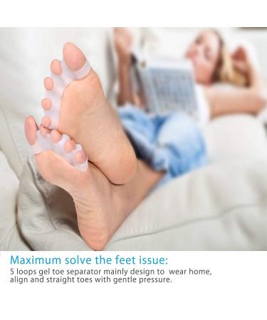 Anggrek 8-Piece Toe Separator Set | Pain Relief for Hallux Valgus Crooked Toes & Overlap | Comfortable Toe Spacers for Smoother Shoes - Buy Online on GoSupps.com