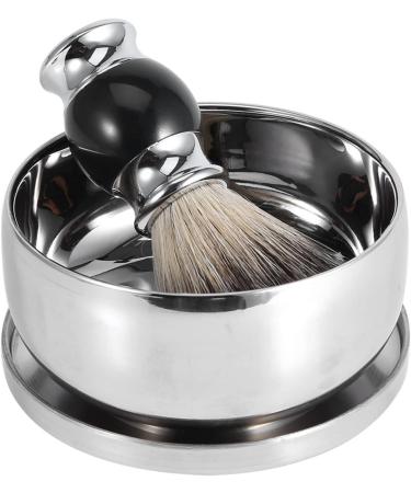 3-in-1 Shaving Brush Set with Bowl & Stand - Professional Razor Tool Holder for Men - Ideal Gift for Grooming - Buy Online on GoSupps.com