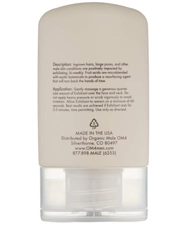OM4 Resurface Citrus Bamboo Scrub - Men's Gentle Exfoliator to Renew Brighten & Hydrate Skin | International Shipping Available - Buy Online on GoSupps.com