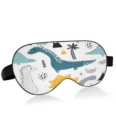 xigua Funny Kid Dinosaur Sleeping Eyes Mask with Adjustable Strap Breathable Blackout Comfortable Sleeping Eye Mask for Men&Women95