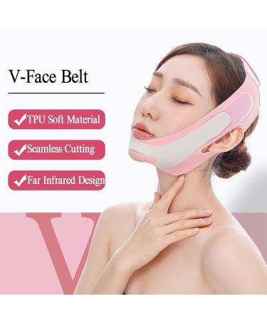 XBFOCNH V Face Masks Reusable V-Line Mask for Double Chin and Saggy Face Skin Light Pink - Buy Online on GoSupps.com