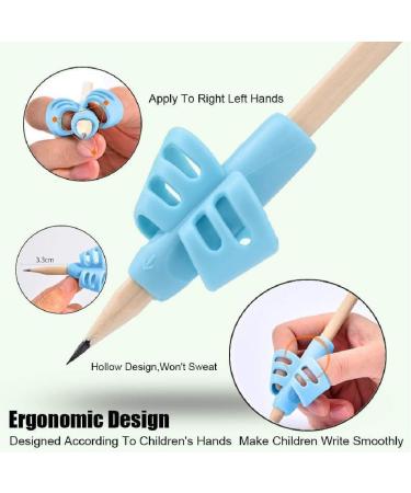 Jenga 8x Writing Aid for Abbey Children - Ergonomic Pencil Handles for Kids | Multi-Colored Silicone Posture Correction Tool - Buy Online on GoSupps.com