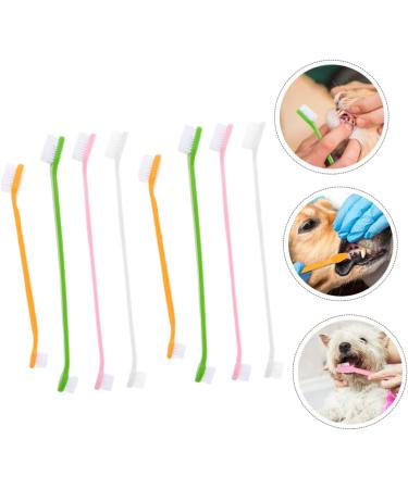 GRIRIW 8pcs Double Head Dog Toothbrush Dog Toothbrush and Toothpaste Dog Toothbrushes Pet Toothpaste Pp - Buy Online on GoSupps.com