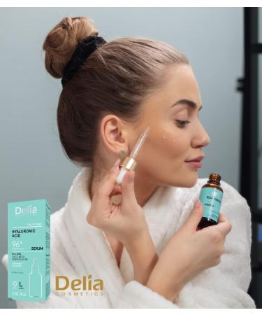  Delia Cosmetics Delia Cosmetics Hyaluronic Acid Serum - Anti-wrinkle treatment hydrating for all skin types - Vegan serum for face and d collet - 30 ml - Buy Online on GoSupps.com