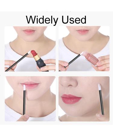 LacyMC Lip Brushes 50 Pieces Black Lip Gloss Applicator Wands Makeup Tool for Details on Eyebrows and Lips - Buy Online on GoSupps.com