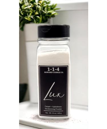 Lux Natural 3-Ingredient Carpet & Upholstery Deodorizer - Fresh Clean Cotton & Linen Odor Remover Powder | Stronger Scent - Lemon Cotton Blossom & Sandalwood - Buy Online on GoSupps.com