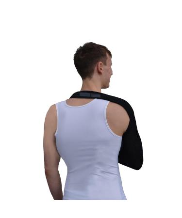 4DflexiSPORT Arm Sling Adult - Easy Fit, Cooling Fabric Technology - L Black/Black Trim - Buy Online on GoSupps.com