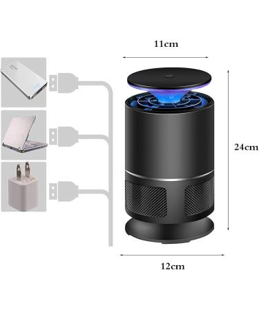 Household Mosquito Zapper Electronic Bug Zapper Trap Mosquito Tornado Trap Non-Toxic Bedroom for Babies and Pregnant Women USB Power Black - Buy Online on GoSupps.com
