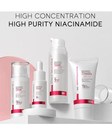 Niacinamide Skincare Set Skin Care Gift Set for Teen Girls Brightening Face Cream Pore Minimizer for Face Cleanser  - Buy Online on GoSupps.com