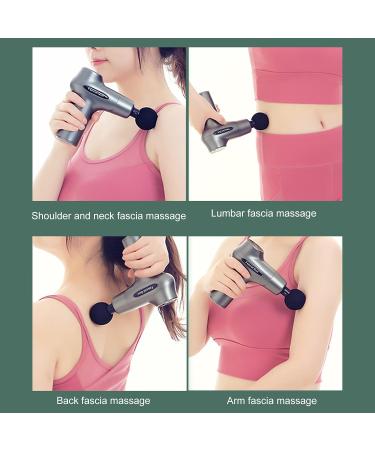 Mini Muscle Massager - Adjustable Vibration Deep Tissue Electric Massager for Fitness & Relaxation (Gray) - International Shipping Available - Buy Online on GoSupps.com