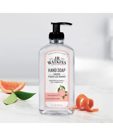 J.R. Watkins Grapefruit Gel Hand Soap - 11 fl oz (3 Pack) | Made in USA | Cruelty-Free | Bathroom & Kitchen Scented - Buy Online on GoSupps.com
