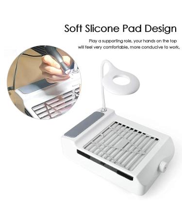 Nail Dust Collector for Acrylic Nails with Powerful Suction Fan - Includes Stainless Steel Cuticle Pusher | Manicure Tool - Buy Online on GoSupps.com