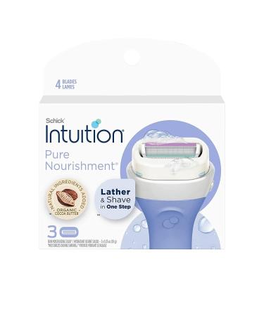 Schick Intuition Pure Nourishment Organic Cocoa Butter Women's Razor Refills - 12 Cartridges - Buy Online on GoSupps.com