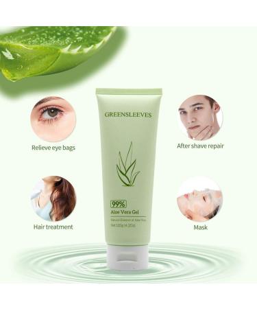 Aloe Vera Gel 99% Pure Soothing Moisturizer for Face, Hair & Skin Care - 4.2 Oz - Buy Online on GoSupps.com