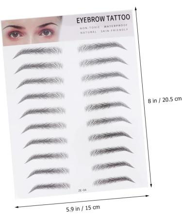 FOMIYES 2pcs 3d Eyebrow Stickers Eye Brow Shaping Kit Stickers Transfer Stickers Simple Man - Buy Online on GoSupps.com