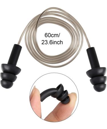 30 Pairs Silicone Corded Ear Plugs for Sleeping, Swimming, Shooting - Noise Cancelling & Waterproof Hearing Protection - Buy Online on GoSupps.com