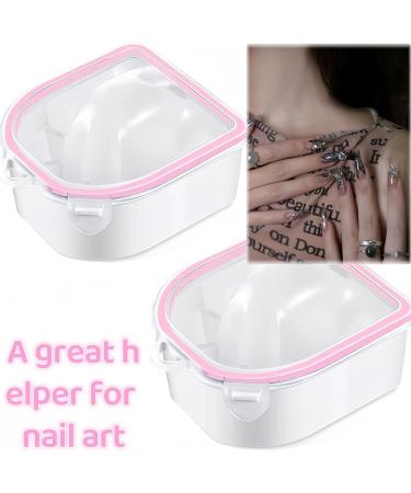 JUNEYE 2-piece set of pink nail soaking bowls nail spa bowls nail art removers soaking therapy bowls for nail art spa tools - Buy Online on GoSupps.com
