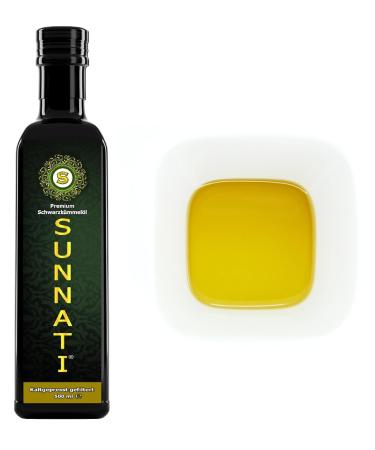 Sunnati PREMIUM Black Cumin Oil 500ml - Cold Pressed 100% Pure Vegan Freshly Pressed Egyptian Oil - Buy Online on GoSupps.com
