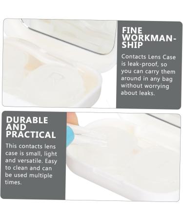 Buy Healvian 60-Piece Lens Container Kit - Travel Cases for Contact Lenses & Tweezers - Invisible White Cosmetic Lens Holders - Buy Online on GoSupps.com