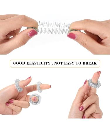 2 Hedgehog Ball Massagers & 5 Acupressure Finger Rings - Silvery Decompressors for All Ages - Buy Online on GoSupps.com