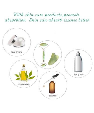 Shop 100% Natural Jade Roller Massager & Gua Sha Scraping Tool Set - Anti-Aging Facial Therapy for Wrinkle Reduction & Skin Rejuvenation - Buy Online on GoSupps.com
