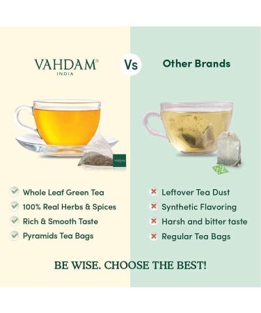 Vahdam Tea Trial Set | Discover 15 Flavors - Black Green Oolong Chai & Herbs | Ideal Gift for Tea Lovers - International Shipping - Buy Online on GoSupps.com