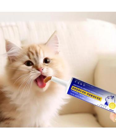 Hairball Cream - Anti Hairball Gel - Anti Hairball Control Natural Supplement for Healthy Tissue Effective Hairball Gel for Cats and Kittens 60ml - Buy Online on GoSupps.com