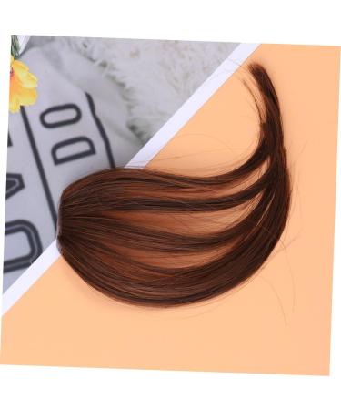 minkissy Fringe Bangs Hair Extensions Front Neat Air Bangs Tassel Thick Front Neat Bang Turneric Front Fringe Clip Tassles Clip on Fringe Bangs Hair Bangs Clip Fake Bangs Woman Conjoined medium Brown - Buy Online on GoSupps.com