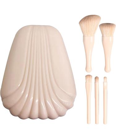 Powder Foundation Shell Beauty Tools Daily Use With Mirror Box Makeup Brush(Light Skin Tone) - Buy Online on GoSupps.com