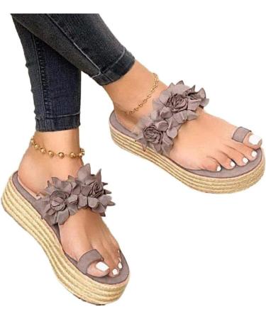 Creev Comfortable Platform Sandals for Women - Orthopedic PU Leather Shoes Flat Sole Toe Correction (Red 35-41 EU) - Buy Online on GoSupps.com