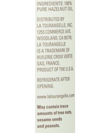 La Tourangelle Roasted Hazelnut Oil 16.9 oz - Premium Quality, Versatile Cooking Oil - Buy Online on GoSupps.com
