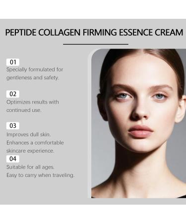 Polypeptide Collagen Elastic Essence Cream Micro-Molecular Collagen Anti-Wrinkle Lotion Polypeptide Collagens Filler Cream Moisturizing Hydrating Firming Lifting Serum for All Skin Types (15ml) - Buy Online on GoSupps.com