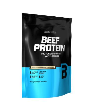 Biotechusa beef protein 87% hydrolyzed protein peptide formula lactose and gluten-free low-fat sugar-free paleo-diet-friendly 500 g vanilla cinnamon 500 g 500 g - Buy Online on GoSupps.com