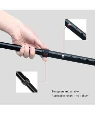 Walking Stick for Men Women with Heights 4'7" 6'1" Adjustable Lightweight Aluminum Walking Cane Ideal Daily Living Aid for Limited Mobility Red Brown Black (Red) (Brown) Wisdom - Buy Online on GoSupps.com
