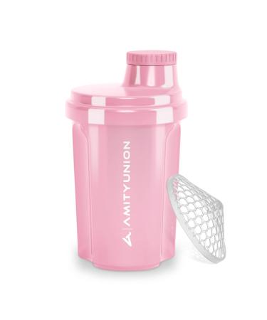 Protein Shaker 300 ml "Heaven" leak -proof BPA freely with a clickable sieve & scale for creamy whakes Gym Fitness cups for isolates & sport concentrates egg whites coral pink 300 ml coral pink - Buy Online on GoSupps.com