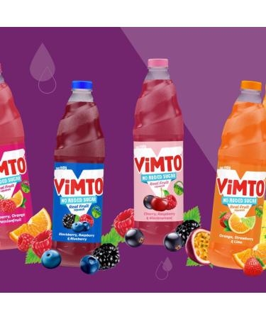 Vimto Original Real Fruit Squash No Added Sugar - Low Calorie 2L Bottle - Buy Online on GoSupps.com