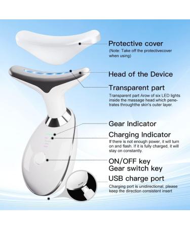 ATOMTA Face Massager Microcurrent Device | Anti-Wrinkle & Skin Tightening | High Frequency Vibration | White - Buy Online on GoSupps.com