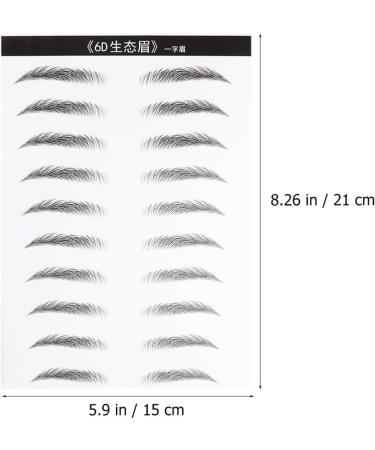 NOLITOY 4 Sheets Pairs 6d Eyebrow Sticker Brow Tatoo Eyebrow Makeup Tools Eyebrow Stickers 3 Proof - Buy Online on GoSupps.com
