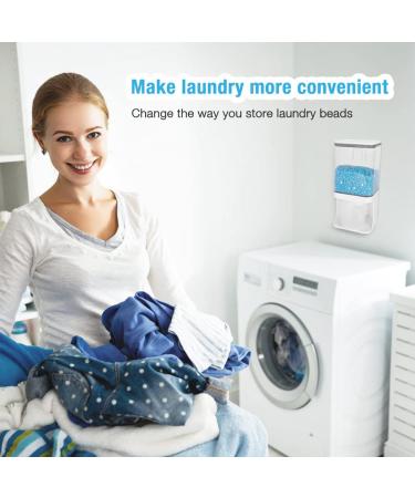 Conworld Wall-Mounted Laundry Beads Dispenser 1000ML-White | Laundry Room Organization for Detergent & Scent Booster Beans - Buy Online on GoSupps.com