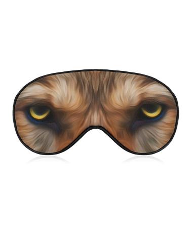 Sleep Mask Wolf Animal Eye Mask with Adjustable Strap for Sleeping Eye Sleep Shade Cover Blocks Light Reduces Puffy Eyes Gifts