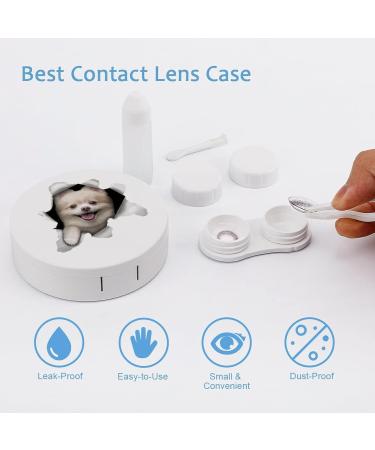 Personalized WARSONIOD Contact Lens Case - Custom Photo Travel Set with Mirror & Tweezers - Buy Online on GoSupps.com